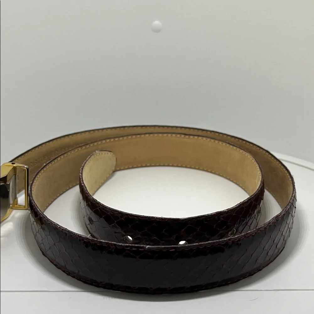 vintage snakeskin belt by Christopher Roberts